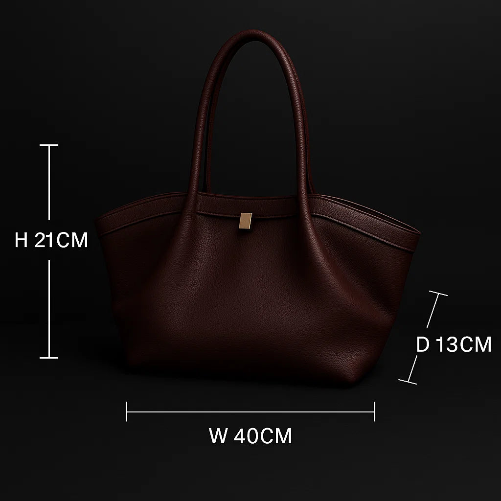 Burgundy tote bag